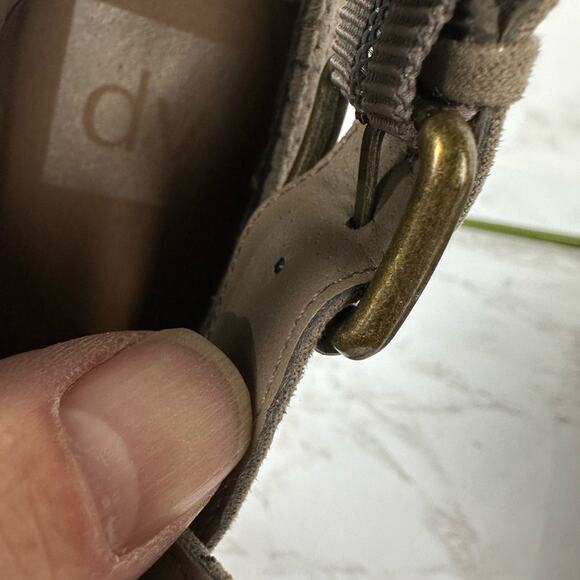 Dolce Vita Kara Bootie Womens Brown Perforated Suede Side Buckle Strap size 7.5 - Picture 6 of 9